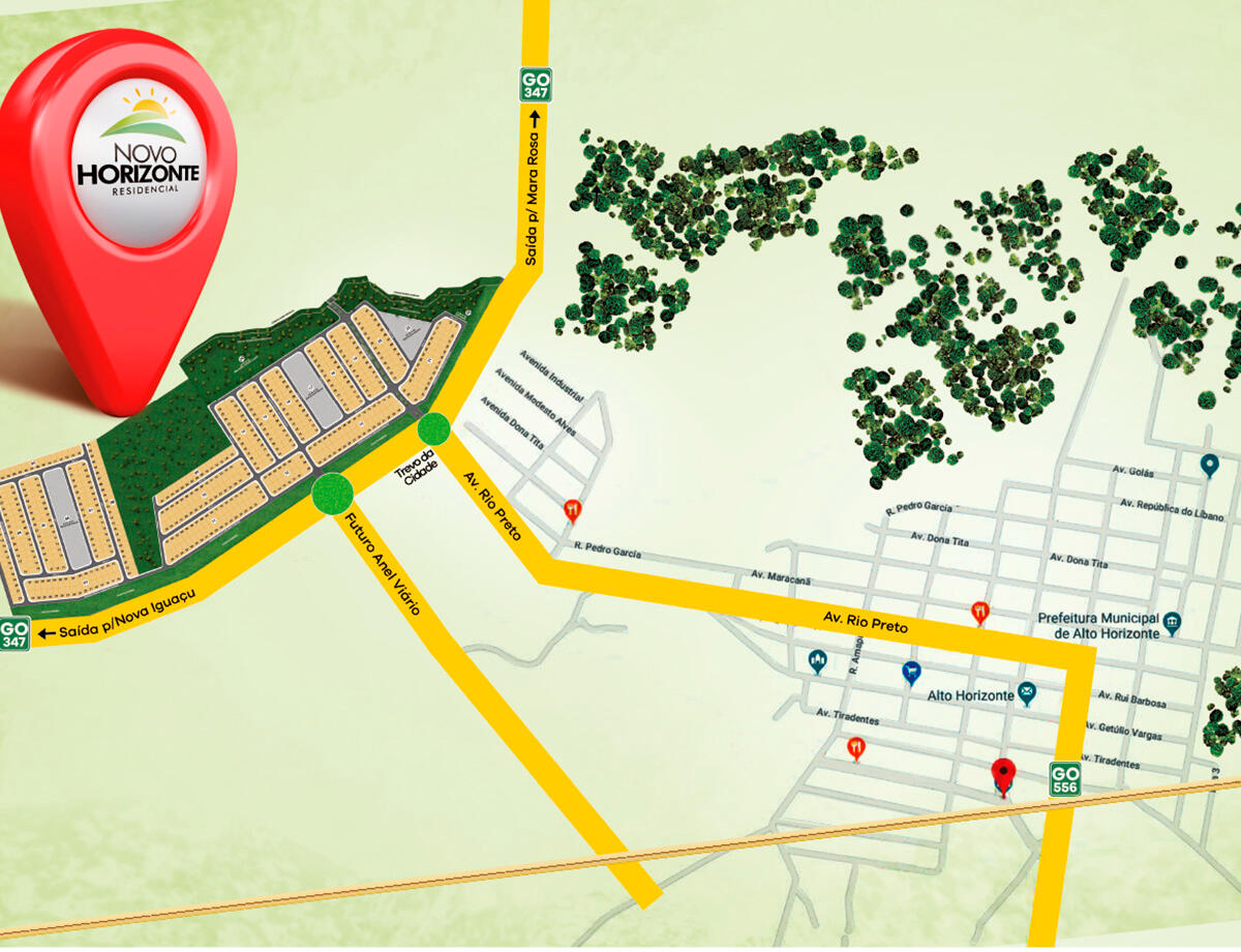 Localização - Residencial Novo Horizonte